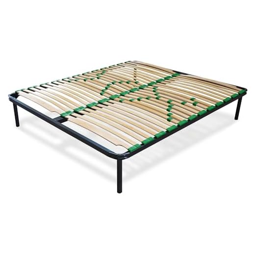 EVERGREENWEB Miglior Rete Letto Matrimoniale 160x190 Alta 35 cm a 48 Doghe in Legno con Regolatori di Rigidità Ortopedica, Struttura Rinforzata in Ferro, Base da Incasso + Kit 5 Piedi Smontabili