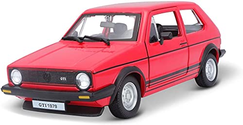 Bburago | Golf GTI MK1 1979 édition Collection | Reproduction de Voiture Miniature à échelle 1/24 | Rouge | Jouet pour Enfant à Collectionner | 18-21089R