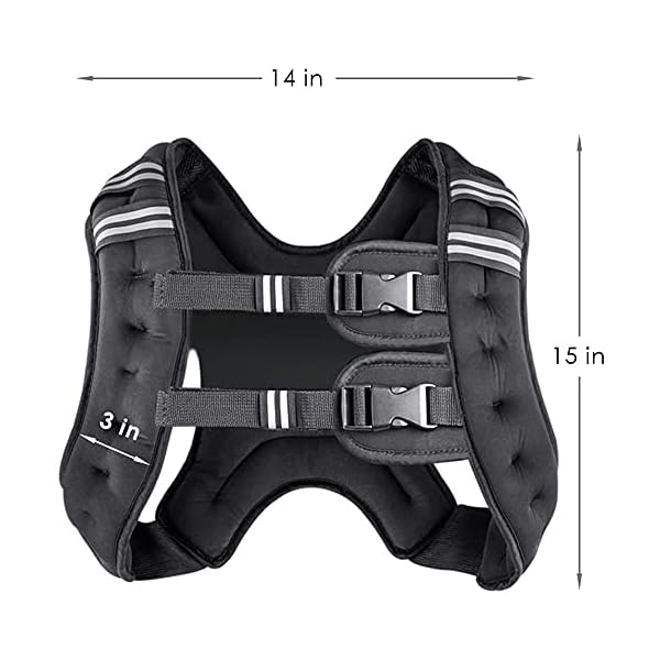 Prodigen-Running-Weight-Vest-for-Men-Women-Kids-8-12-16-20-25-30-Lbs-Weights-Included-Body-Weight-Vests-for-Training-Workout-Jogging-Cardio-WalkingElite-Adjustable-Weighted-Vest-Workout-Equipment Prodigen Running Weight Vest for Men Women Kids 30 Lbs, Body Weight Vests for Training Workout, Jogging, Cardio, Walking, Elite Adjustable Weighted Vest Workout Equipment-Black,30lbs