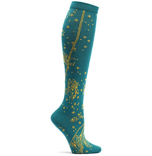 Image of Ozone Women's Grand Central Knee High Sock, Green Sockshosiery