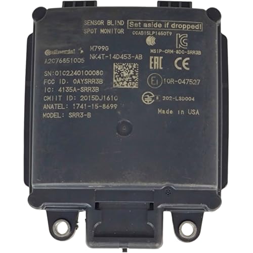 EZROAD Rear RH Blind Spot Radar Sensor NK4T-14D453-AB Compatible with Ford 2022 2023 2024 E-Transit NK4T14D453AB NK4Z14D453A Right Parking Aid System Engine Electric Detection Module