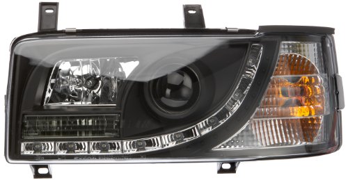 Phares Daylight noirs FKFSVW9015 avec feux de jour intégrés haute visibilité