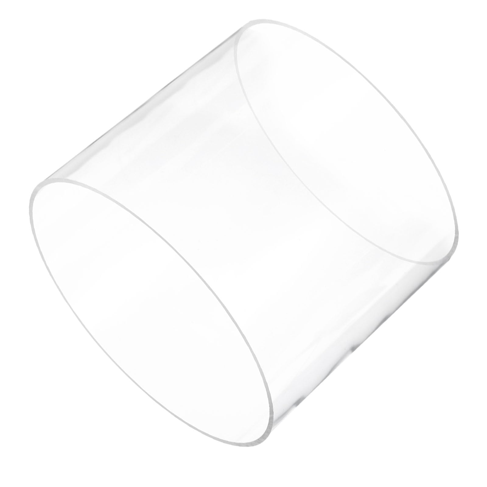 Rebower 6" Clear Plastic Rigid Pipe 195mm ID x 200mm OD (7.7" ID x 7 7/8" OD) Acrylic Round Polycarbonate Tubing, [for Plumbing, Hydraulics, Aquarium]