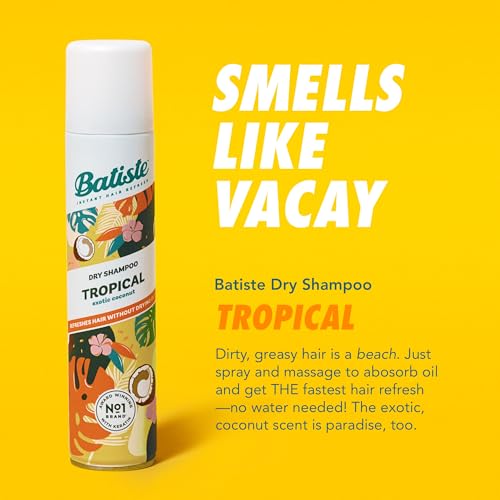 Batiste Tropical Dry Shampoo, Waterless Shampoo, 3.81oz 3 pack - Image 6