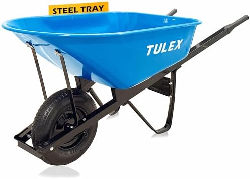 Amazon.com: TULEX Dual-Wheel Home Garden Yard Utility Wheelbarrow Cart