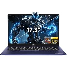NIMO 2026 Gaming Laptop, 17.3" FHD IPS Large Screen, AMD R7 7735HS Up to 4.75 GHz, Beat i7-12650H Computer with 16GB DDR5 RAM 256GB SSD, 180 Viewing, Radeon 680M, Dual Fans, for Business, College