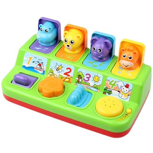 Cause Effect Toys, Developmental Toddler Toys, Learning Toys 1-Year, 12-Month-Old Toys, Baby Cause Toys, Toddler Cartoon Animals, 1-Year Developmental Toys, Fun Toddler Toys, Animal Learning Toys