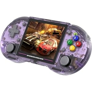 New World RG353PS Retro Handheld Game Console , Single Linux System ,Plug & Play Video Games 3.5 Inch IPS Screen 128G TF Card Preinstalled + PSP Games