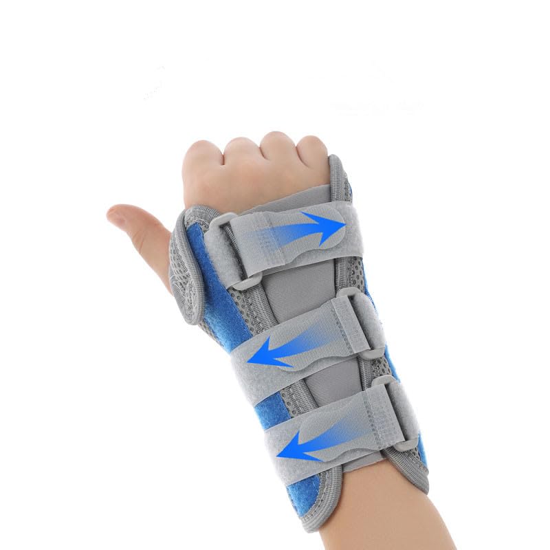 Kids Wrist Support Immobilizer Pediatric Wrist Brace Night Support With Splint To Aid Sprains Strains Support Tendonitis Carpal Tunnel Juvenile Arthritis (Left hand, Small)