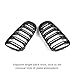 E92 Grille, ABS Gloss Black Front Replacement Kidney Grill for 3 Series E92 & E93, 2010-2013