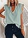 Dokotoo Summer Tops for Women 2026 Tank Tops Sleeveless Casual Loose Fit Short Sleeve T-Shirt Fashion Solid Color V Neck Top Trendy Cap Sleeve Shirts Clothing Blouse Green