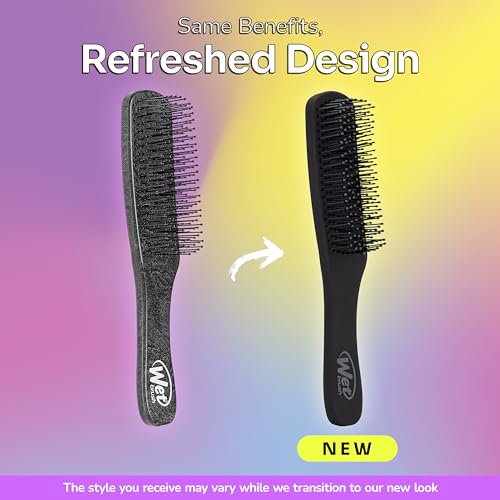 image for Wet Brush Detangling Hair Brush for Men, Black, Stimulates Scalp & Bea
