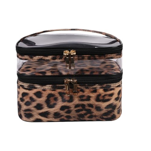 Trousse de maquillage haut de gamme avec finitions élégantes et zips fluides