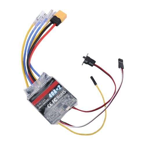 ESC cepillado bidireccional con control híbrido de doble canal 40A para barcos RC