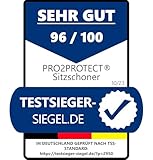 Pro2Protect [2X Test SEHR GUT] Autositzschoner Vordersitze | WASSERDICHT | 1er Set | Autositzbezüge Sitzauflage Sitzbezüge Auto | Schonbezug vorne Autositzauflage Sitzschoner Auto Zubehör Innenraum