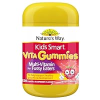 Nature's Way Kids Smart Multi Vitamin Gummies 120 Pastilles, Daily Multivitamin for Kids 2+, Supports Growth, Energy and Immune Health for Fussy Eaters