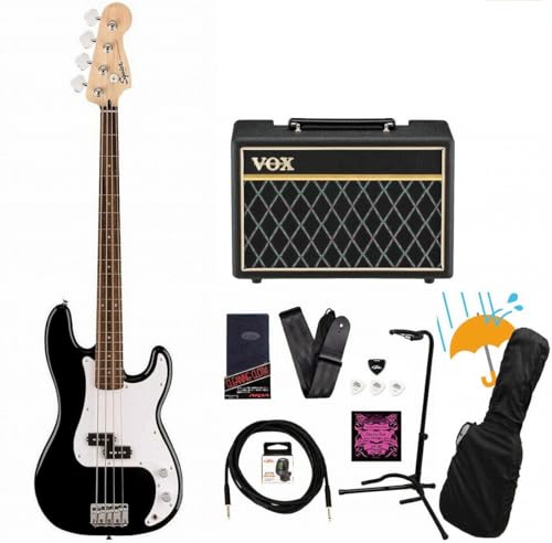 Squier/Sonic Precision Bass Laurel FB White PG Black {bNXAvtGLx[XS҃ZbgR