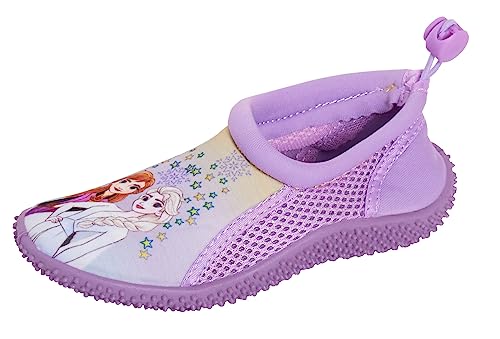 Zapatos de agua de Frozen para niñas con suela protectora de neopreno para playa y piscina