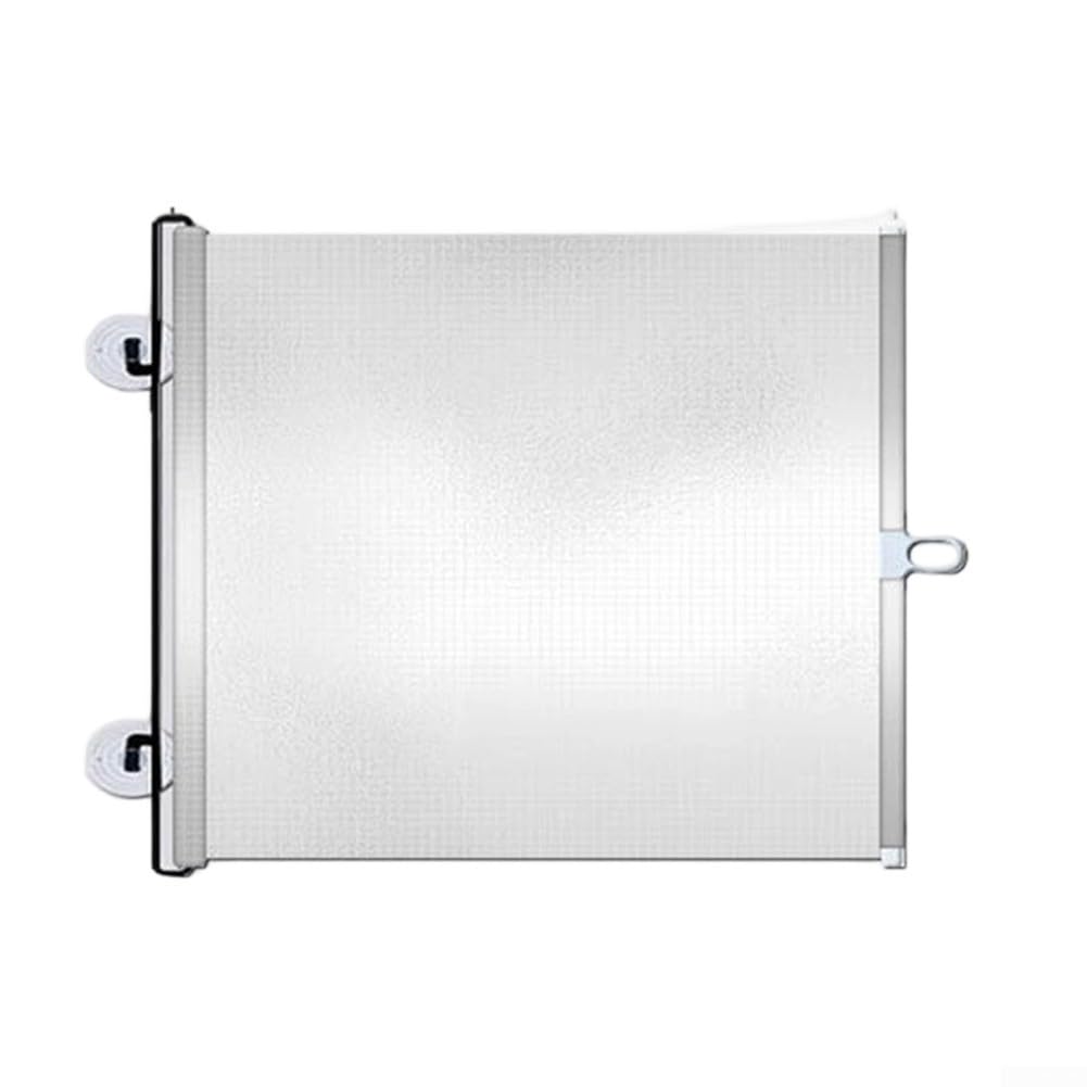 TONIXY White Retractable Safety Gate For Dogs And Toddlers, Mesh Barrier With Anti-slip Design, Adjustable Width Up To 125cm For Stairs And Doorways, Lightweight Home Protection(58 * 125cm)
