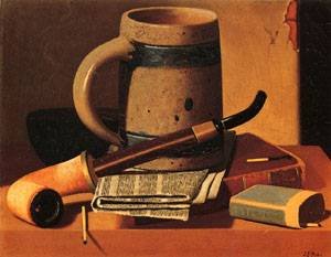 Peinture à l'huile Still Life de Peto pour créer une ambiance bistrot chic au salon