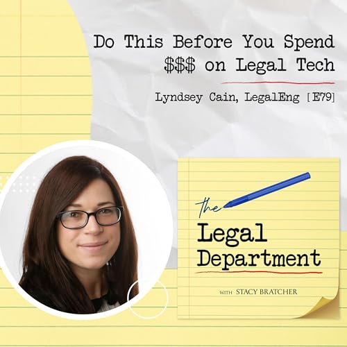 Do This Before You Spend $$$ on Legal Tech With Lyndsey Cain Of LegalEng [E79]