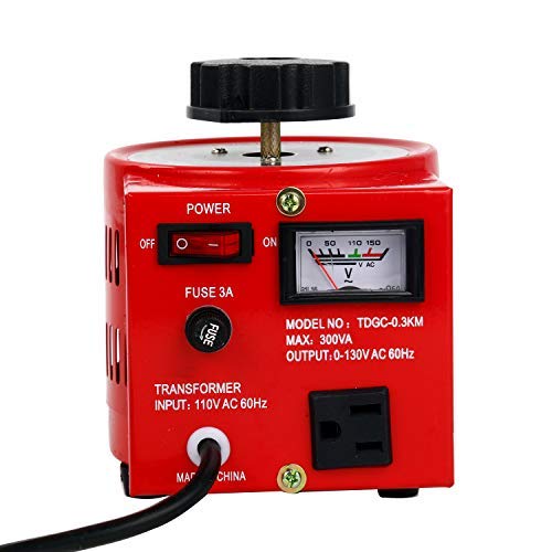 Yaeccc 3 Amp Variable Voltage Transformer, 120Vac Input, 0-120V/130Vac Output Automatic Voltage Converter(300W Max) #TOP1