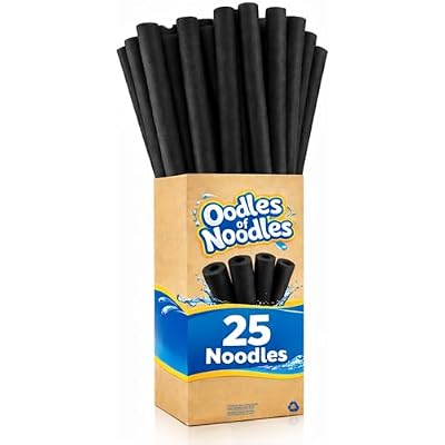Oodles of Noodles Premium Pool Noodles - 48 inch x 2.5 inch - Multi-Purpose Foam Tubes for, Pool, Exercise, Crafts, Padding - 25 Pack