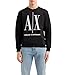 Armani Exchange Men's Icon Embroidered Pullover Sweatshirt, Black, Medium