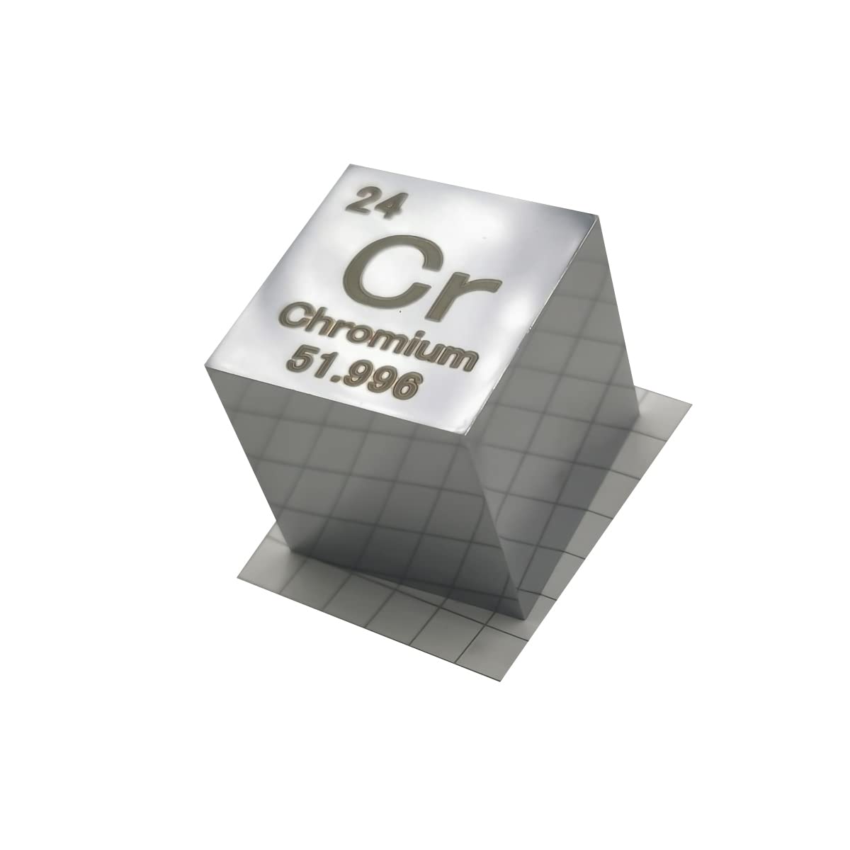 Chrome en cube de densité métallique pureté 99,9% matériel laboratoire