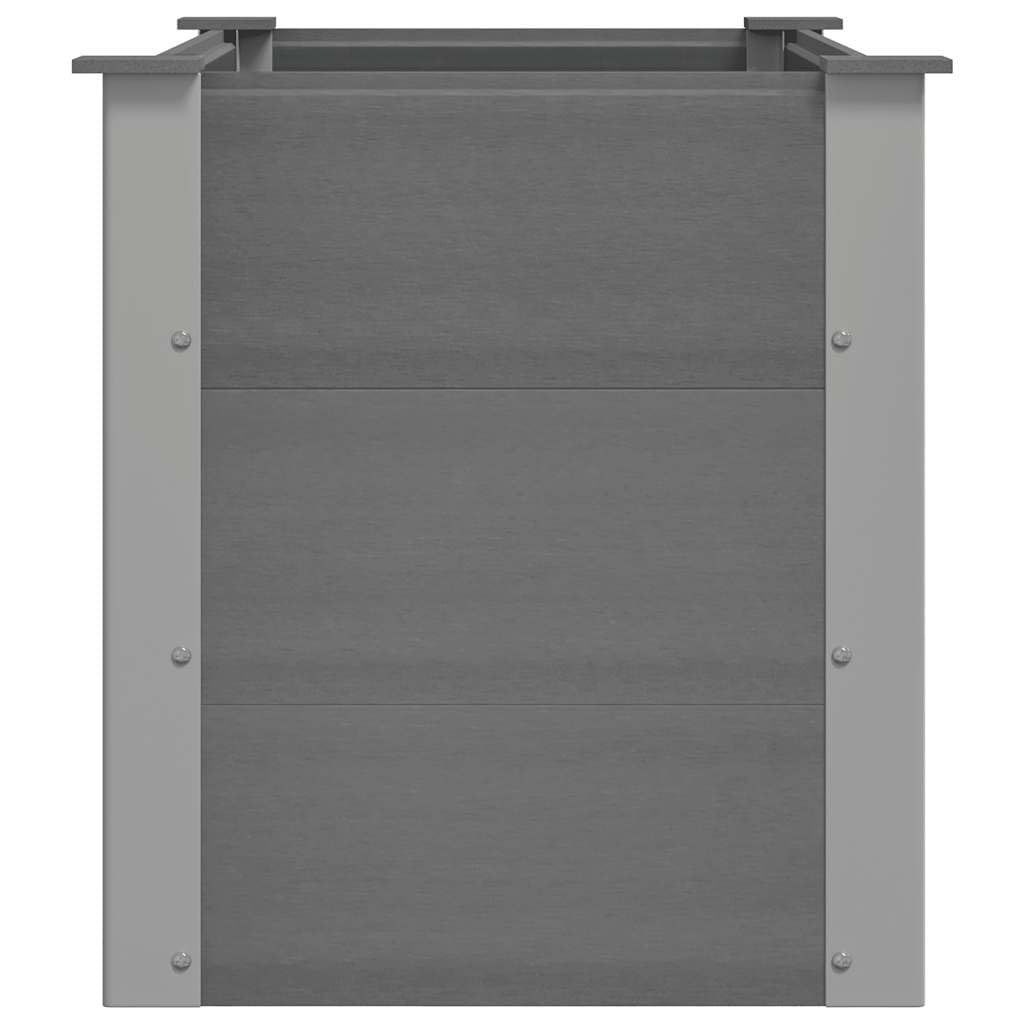 vidaXL Arriate de WPC Gris 100x50x54 cm