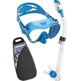 Válvulas especiales Cressi F1 & Dry Set - Combo Conjunto de Máscara y Snorkel para Adultos, Unisex, Azul