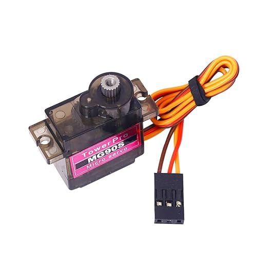 Image of MG90 Metal Gear Digital Servo Motor for RC Helicopter Airplane Boat Robot Controls (Pack of 1)