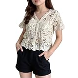 Kurzärmeliges Design mit vorderer Öffnung als vielseitig kombinierbarer Cardigan für Damen