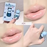 4Pcs Lip Gloss Oil Set, Fruit Flavored Shimmer Lip Glow Oil, Cute Bear Lip Make-Up for Kids and Teens, Tinted Lip Transparent Balm Set - Image 5