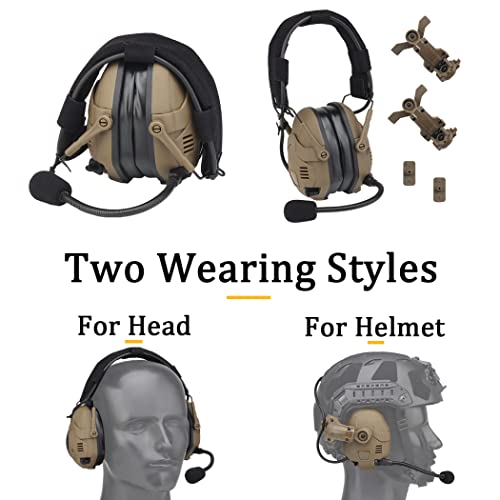 Auriculares Bluetooth pickup evitan sordera en casco de airsoft Fast 6