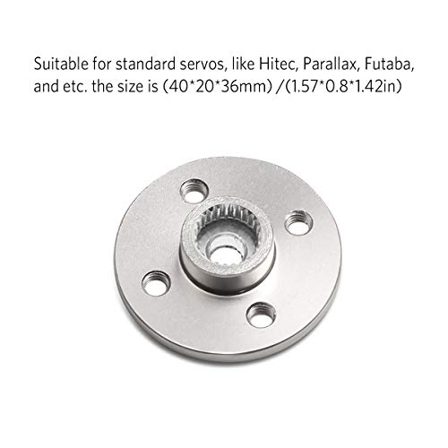 10Pcs Servo Horn Metal Aluminum 25T Silvery Servo Disc For Robot Mechanical Claw Rc Car Helicopter Mg945 Mg995 Mg996 #TOP2