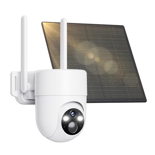 Image of LIWAN Security Camera Outdoor Wireless for Home Security, Solar Camera Powered, 1080P Color Night Vision 360 Live View, PIR Sensor, 2 Way Talk