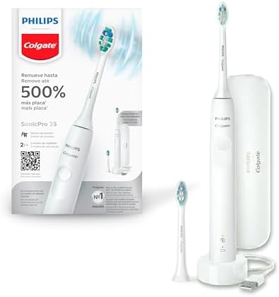 Philips Colgate Escova De Dente Elétrica Sonic Pro 35, Remove 500...