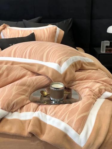 Parure de lit pour lit simple orange decoration d interieur parure de lit pour hotel W28 - 6