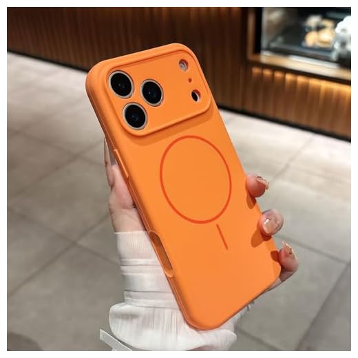 Magnetic for iPhone 17 Pro Max Case, Silicone Protection Shockproof Transparent Phone Case for iPhone 17 Pro Max, Compatible with MagSafe