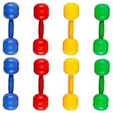 tabella pesi plastica Educativo e divertente: ad eccezione del fitness, questi manubri fungono anche da giocattoli educativi..La funzione sonora stimola i sensi uditivi, migliorando lo sviluppo cognitivo e intrattenendo i bambini durante il gioco.