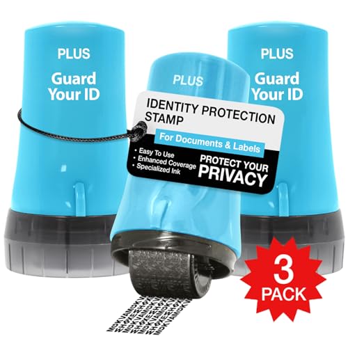 Image of Guard Your ID Advanced 2.0 Rollers Identity for Theft Address Eraser and Security Prevention (Regular 3-Pack, Turquoise)