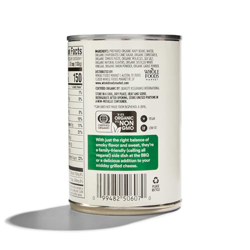 Image of 365 By Whole Foods Market, Organic Baked Beans, Campfire Style, 15 Ounce