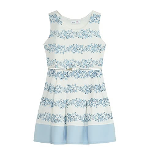 Beautees Girls' Sleeveless Fit and Flare Dress and Shrug2