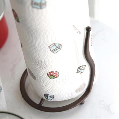 Toallero de papel de estilo retro independiente para accesorios de cocina y hogar 5