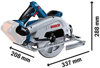 Bosch Professional system 18V: akumulatorowa pilarka tarczowa GKS 18V-68 C (1 tarcza, prowadnica równoległa, walizka L-BOXX)