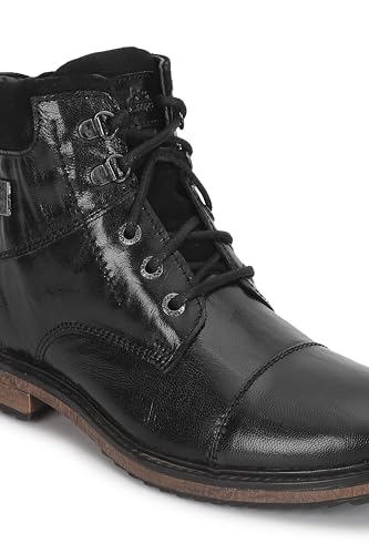 Image of Allen Cooper Genuine Leather Crumbled Comfortable Boots For Men