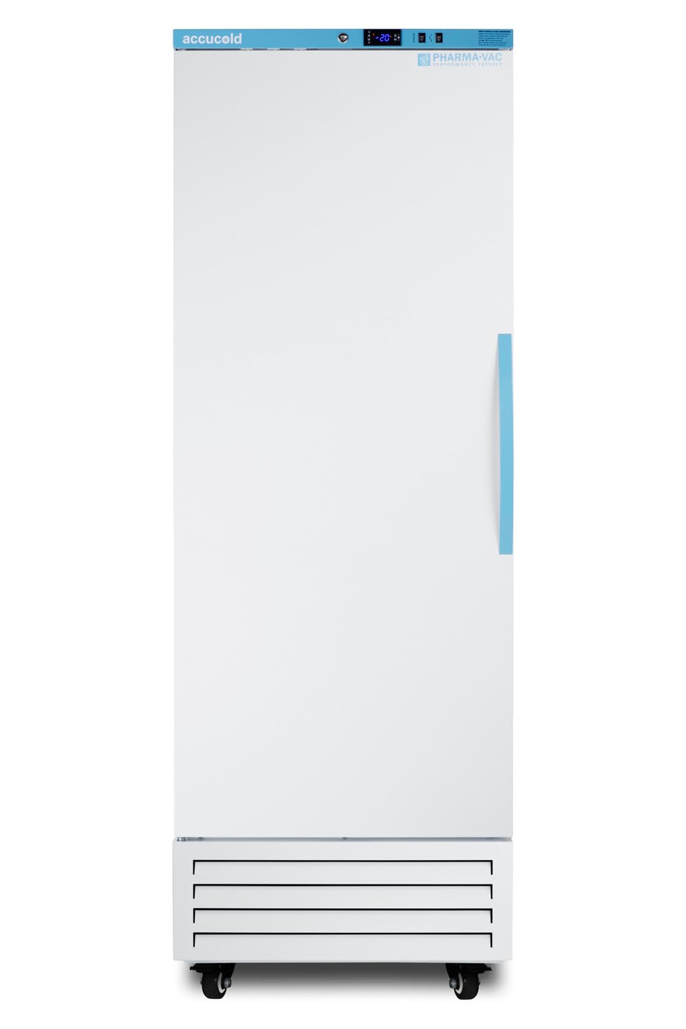 Accucold AFS17PVLHD Medical Pharmacy 14.83 Cu. Ft. Upright Vaccine All-Freezer, -30°C to -10°C, +/-1ºC Variation, High/low Temperature Alarm (Left Hand Door)