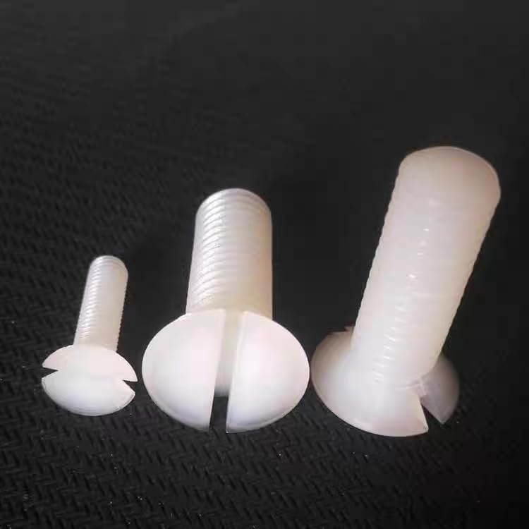 PP-Polypropylen-Schlitz-Senkkopfschrauben M4–M10, Kunststoff-Verbindungselemente (500,M6 x 1.0 x 12mm)
