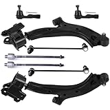 8PCS ASTOU Front Suspension Kit fit for 2007 2008 2009 2010 2011 for Honda CR-V Lower Control Arm And Ball Joints Outer Inner Tie Rod Ends Sway Bar Links